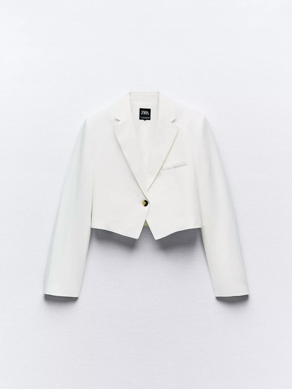 🤍Zara BASIC CROP BLAZER